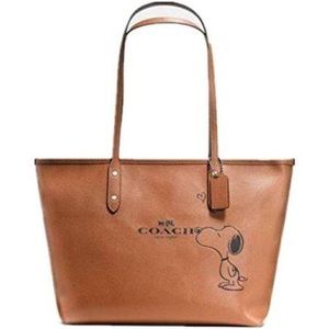 Coach Brown Snoopy Tote